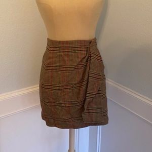 Calvin Klein Plaid Mini Skirt